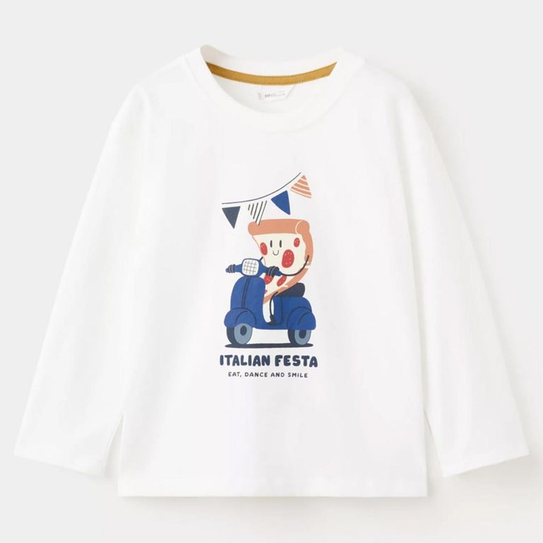 Polera Algodón Estampada Bebé Niño