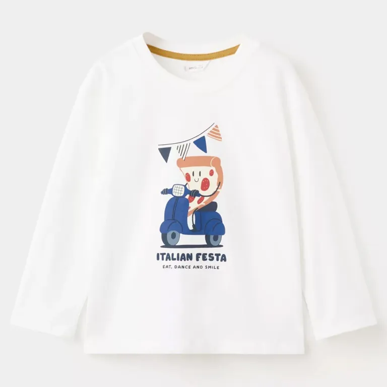Polera Algodón Estampada Bebé Niño