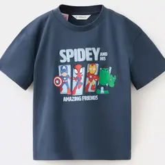 MANGO KIDS - Polera Algodón Spidey Bebé Niño