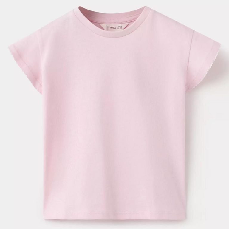 Polera Algodón Manga Corta Bebé Niña