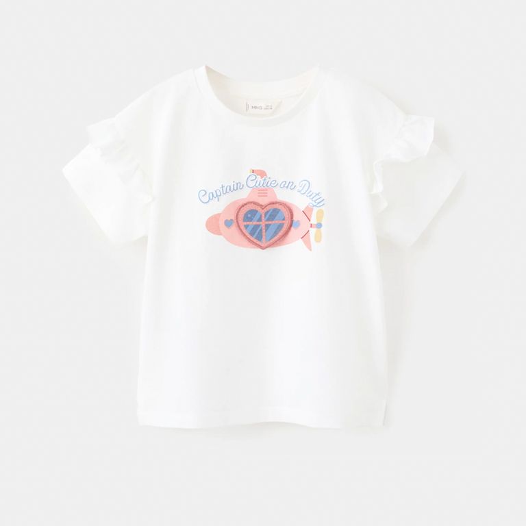 Polera Dibujo Estampado Bebé Niña