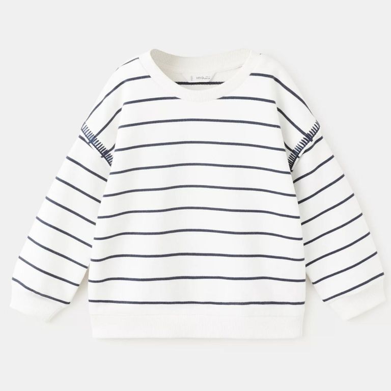 Polerón Algodón Rayas Bebé Niña