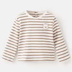 MANGO KIDS - Polera Algodón Rayas Unisex Bebé