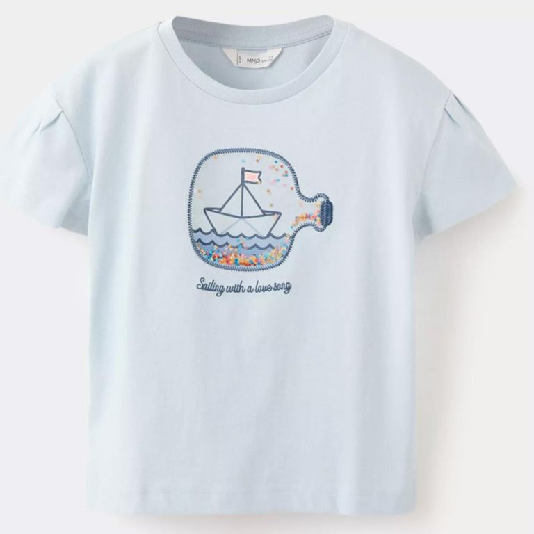 Polera Algodón Estampada Bebé Niña