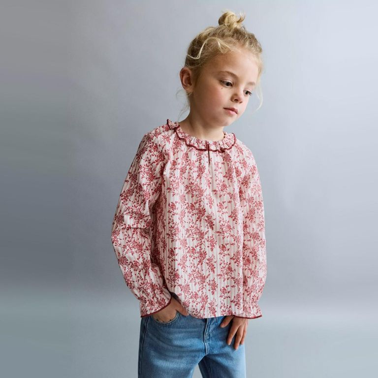 Blusa Estampado Flores Bebé Niña