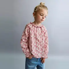 MANGO KIDS - Blusa Estampado Flores Bebé Niña