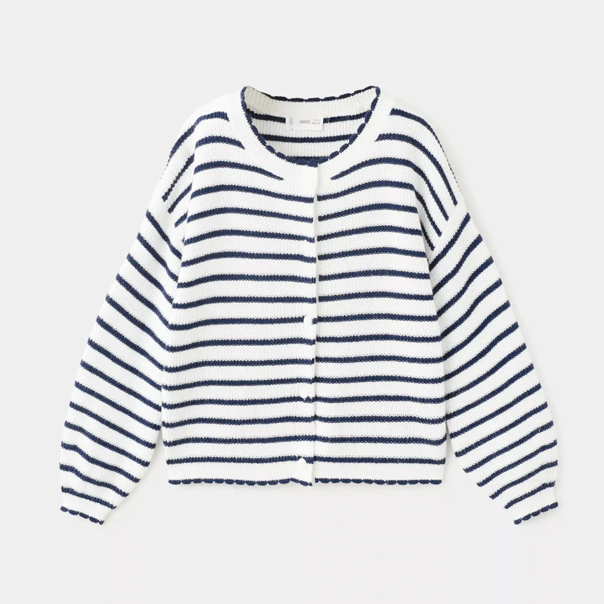 MANGO KIDS - Cárdigan Punto Rayas Bebé Niña Mango Kids