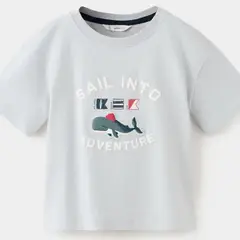 MANGO KIDS - Polera Algodón Estampada Bebé Niño