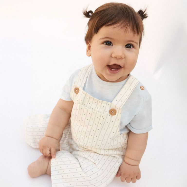 Enterito Vaquero Rayas Unisex Bebé