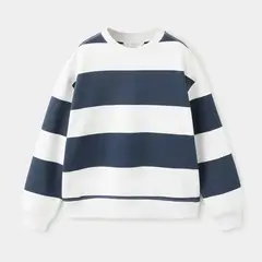 MANGO KIDS - Polerón Algodón Rayas Niño