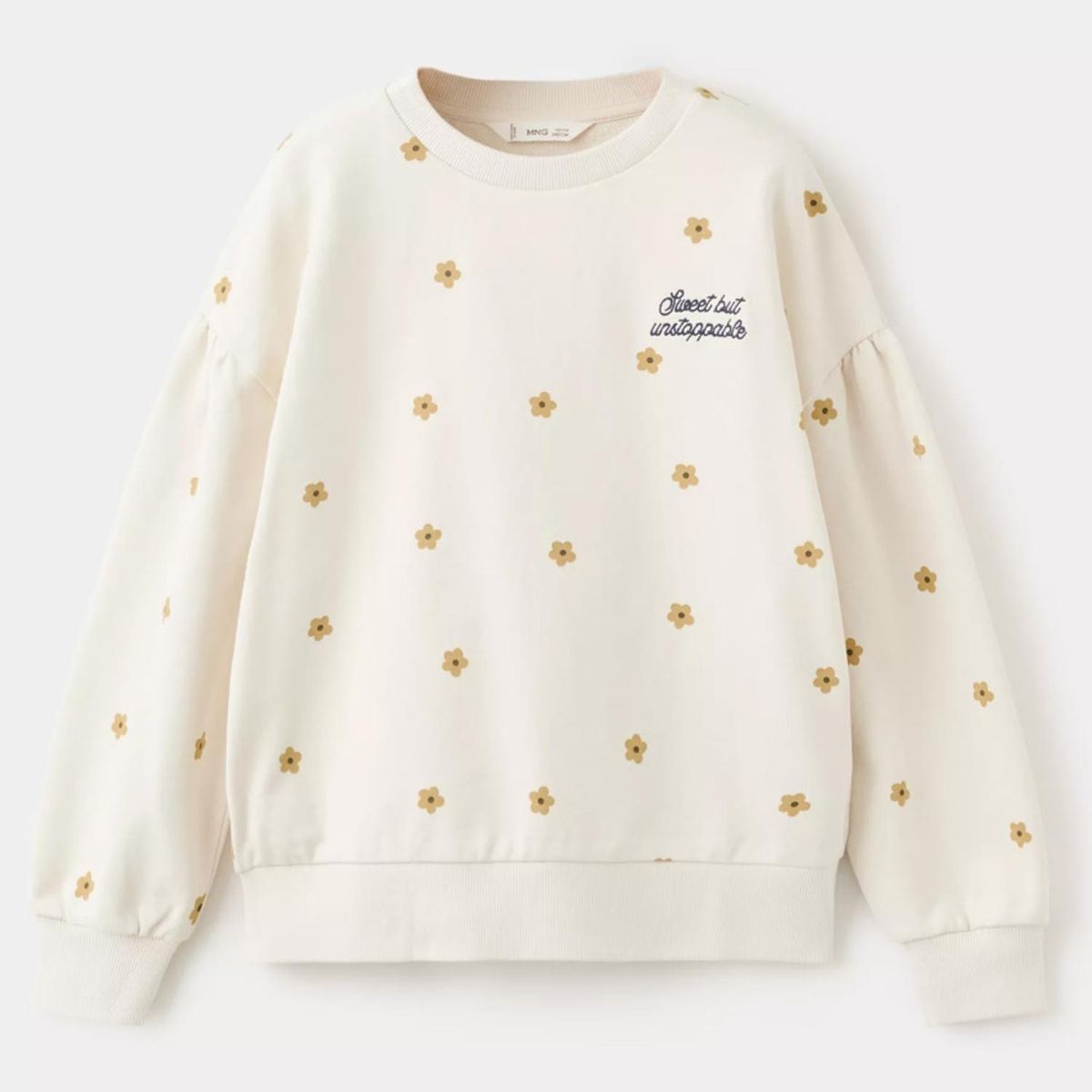 MANGO KIDS - Polerón Algodón Estampada Niña Mango Kids