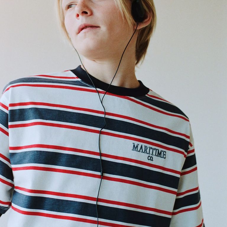 Polera Algodón Rayas Niño