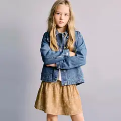 MANGO KIDS - Falda Corta Estampada Niña