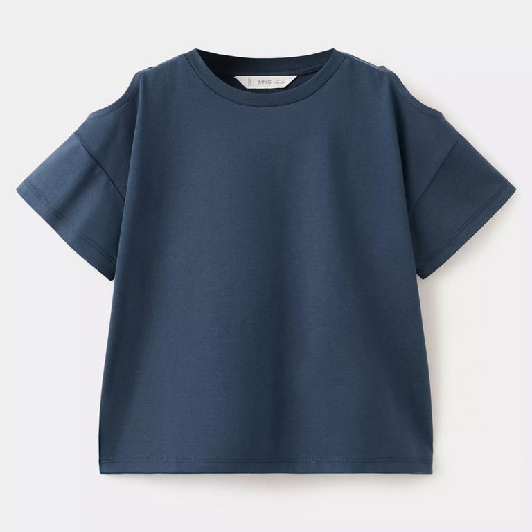Polera Algodón Hombros Descubiertos Niña