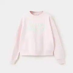 MANGO KIDS - Polerón Algodón Texto Niña