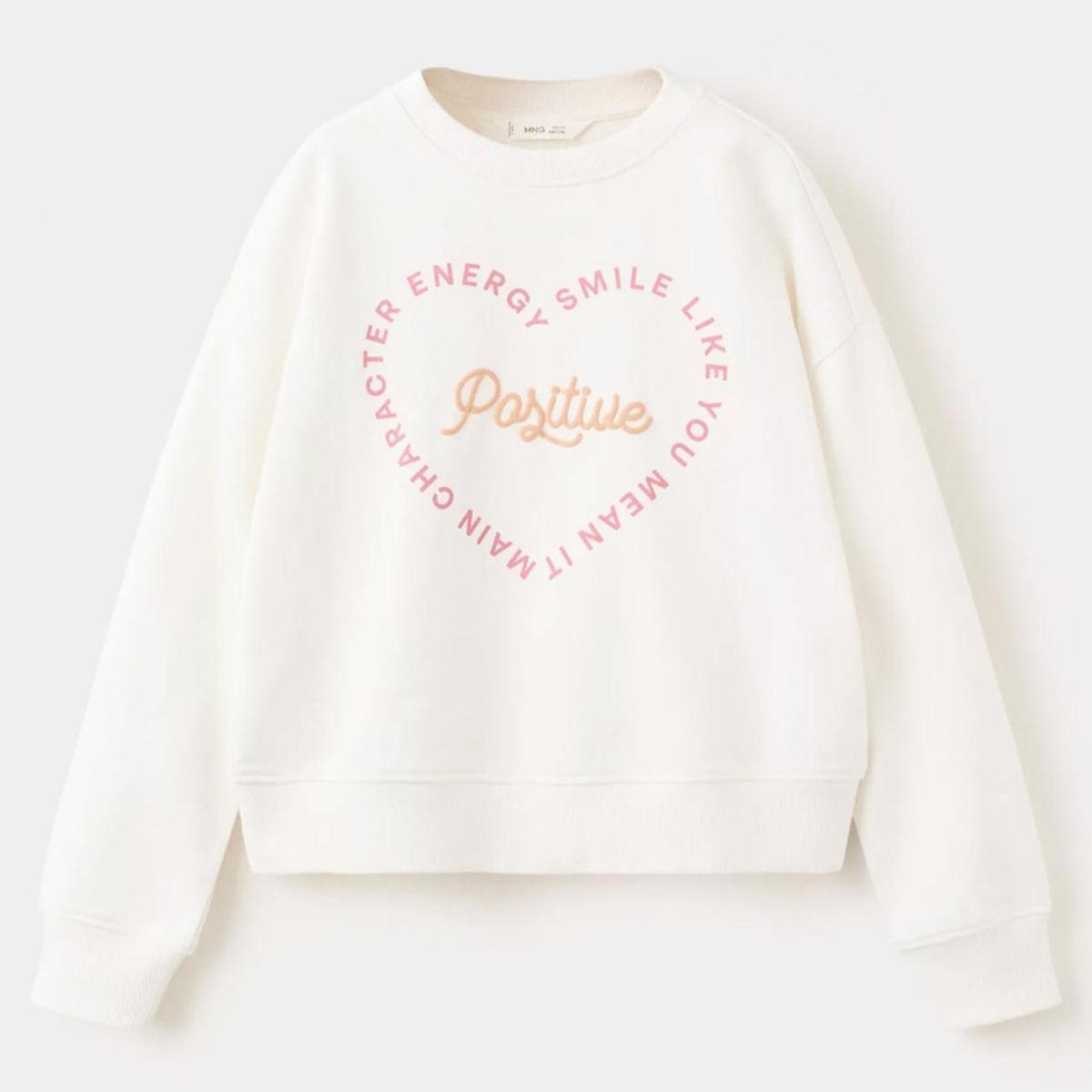 MANGO KIDS - Polerón Algodón Texto Niña Mango Kids