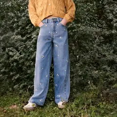 MANGO KIDS - Jeans Recto Estampados Niña