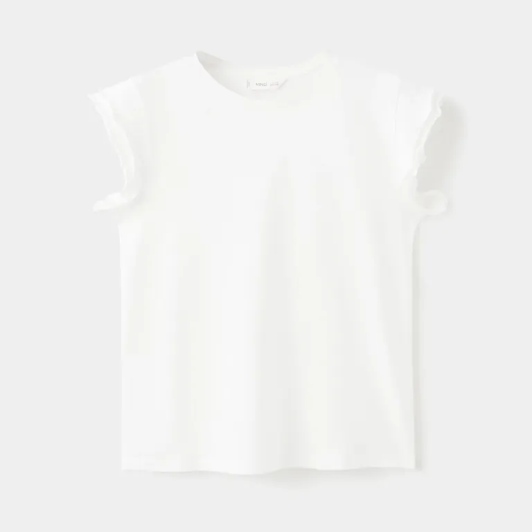 Polera Volantes Manga Corta Niña
