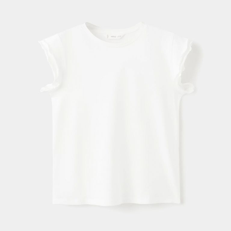 Polera Volantes Manga Corta Niña