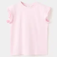 MANGO KIDS - Polera Volantes Manga Corta Niña