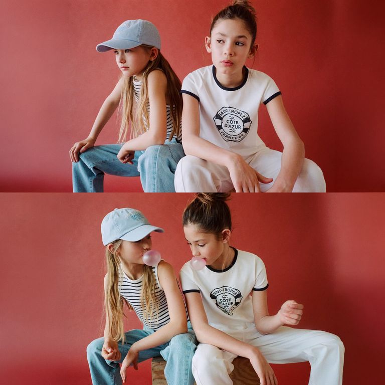 Polera Estampada Manga Corta Niña