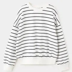 MANGO KIDS - Polerón Rayas Mensaje Estampado Niña