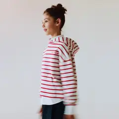 MANGO KIDS - Polerón Rayas Capucha Niña