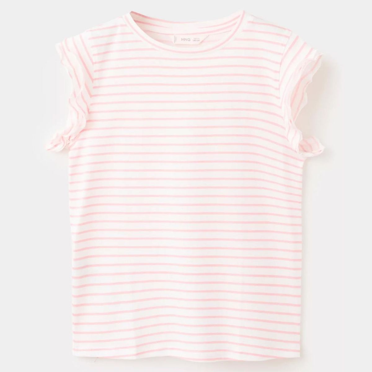 MANGO KIDS - Polera Rayas Volantes Niña Mango Kids