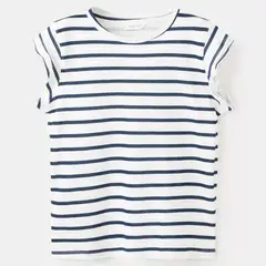 MANGO KIDS - Polera Rayas Volantes Niña