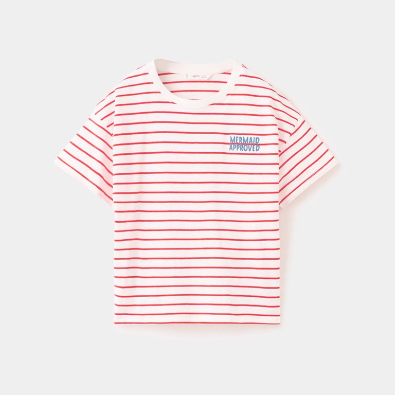 Polera Rayas Bordado Niño