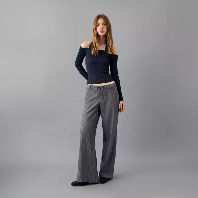 Pantalón Traje Rayas Mujer