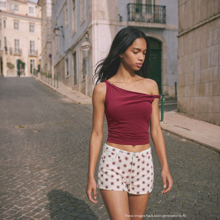 Mini Shorts Estampado Floral Mujer