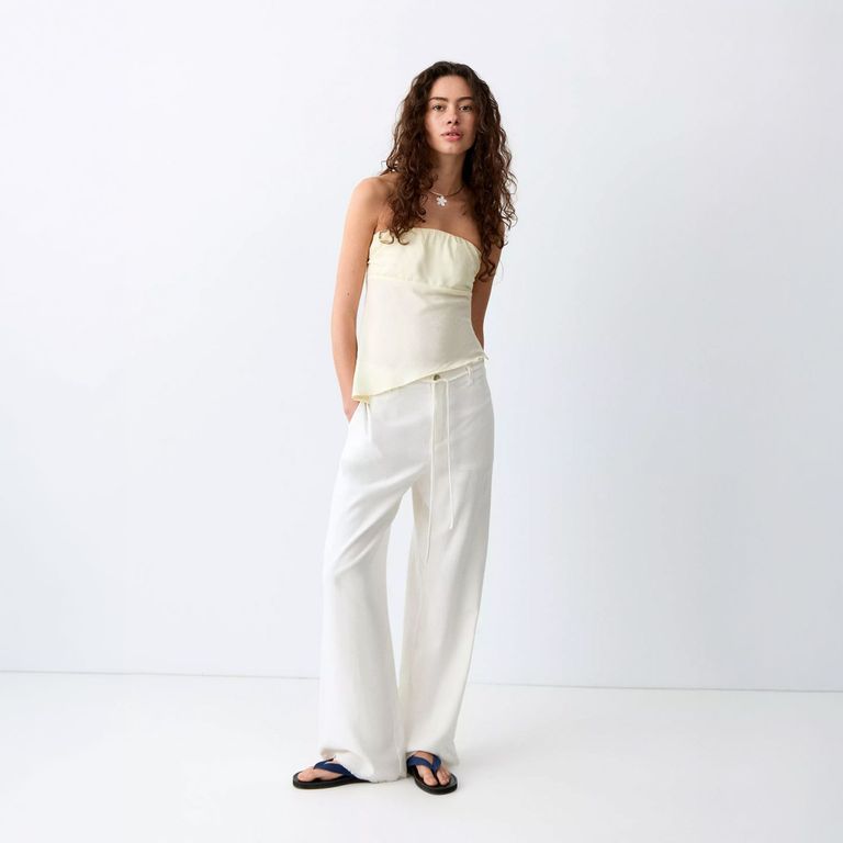Pantalón Lino Lazo Mujer