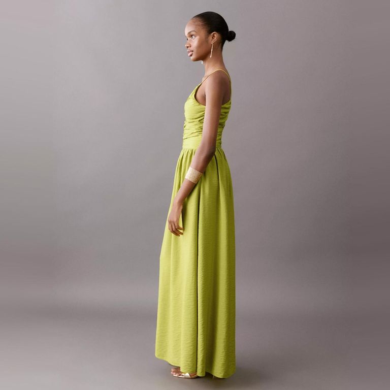 Vestido Largo Drapeado Mujer