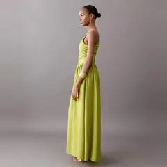 MANGO TEEN - Vestido Largo Drapeado Mujer