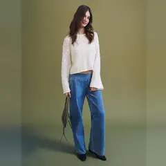 MANGO TEEN - Jeans Low Waist Wide Leg Mujer