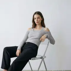 MANGO TEEN - Pantalón Recto Lazo Mujer