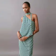 MANGO TEEN - Top Asimétrica Lazo Cuello Mujer