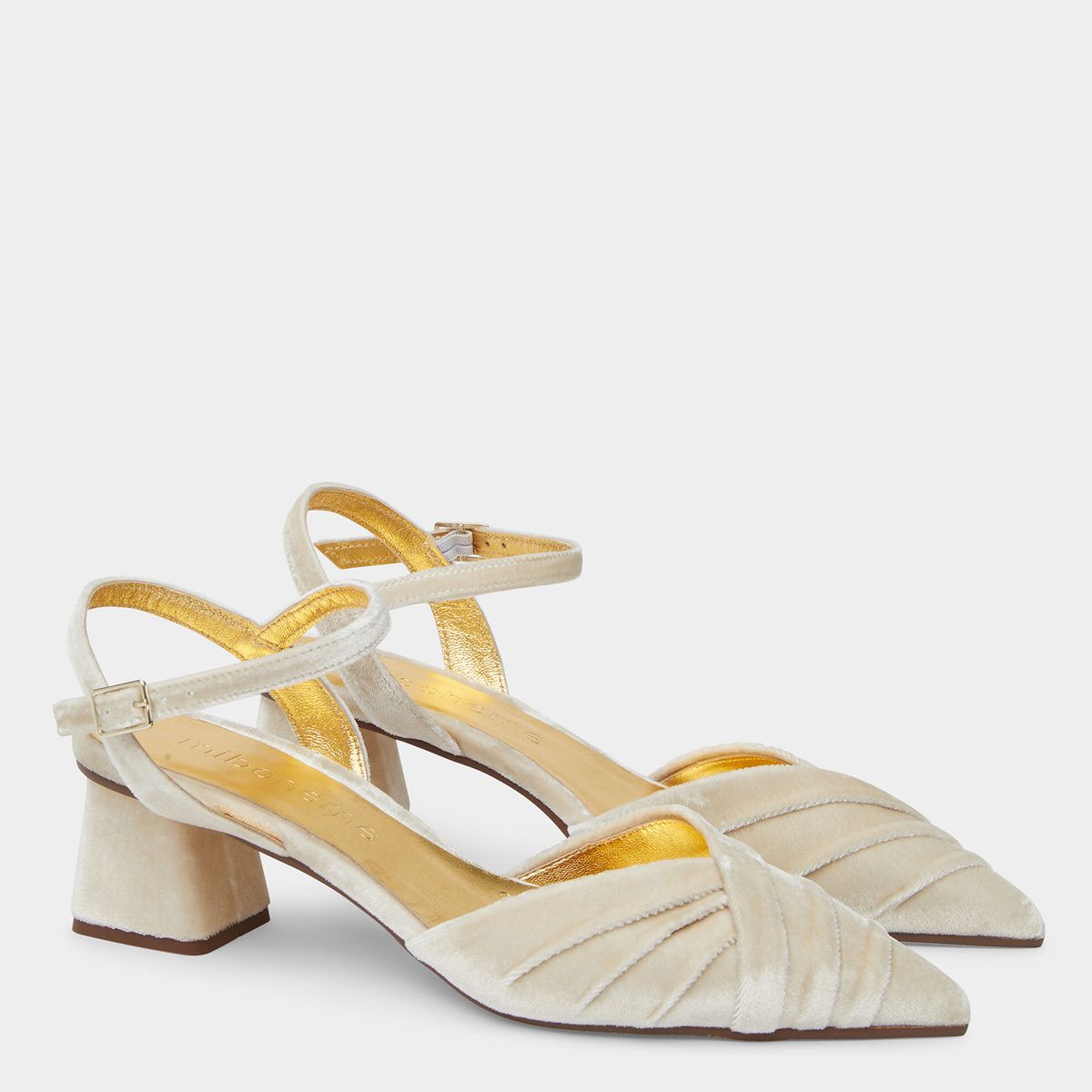 MI BOHEME - Zapato Formal Mujer Blanco Velvet Mi Boheme