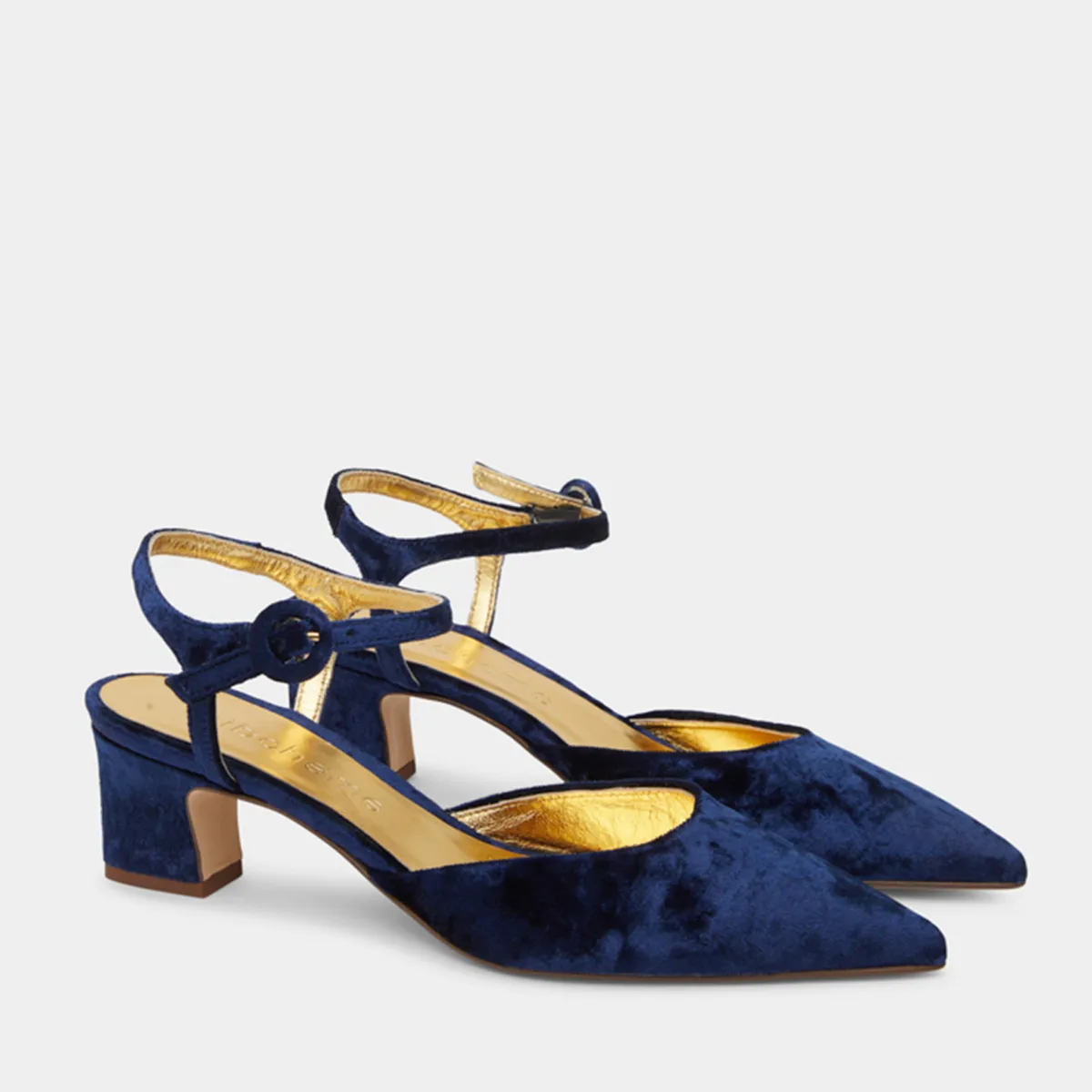 MI BOHEME - Zapato Formal Mujer Azul Velvet Mi Boheme
