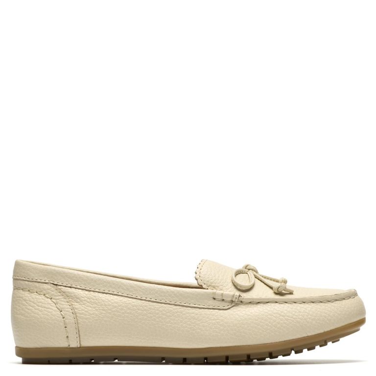 Zapato Casual Mujer Cuero Crema