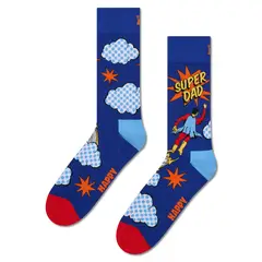 HAPPY SOCKS - Calcetín Algodón Flying Super Dad Hombre