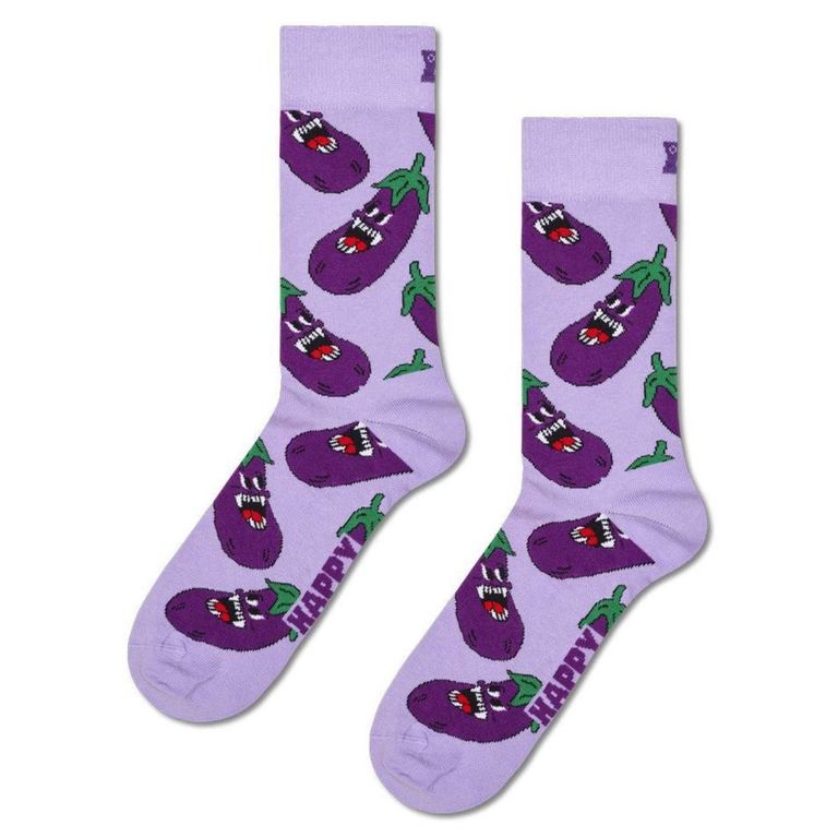 Calcetín Algodón Angry Eggplant Hombre