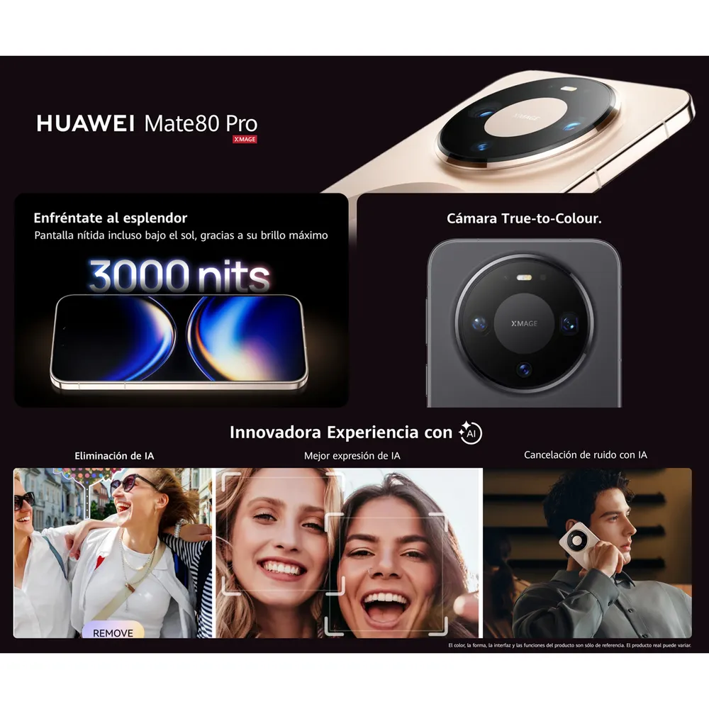 Huawei Mate 80 Pro 512GB 16GB Dorado, foto 5