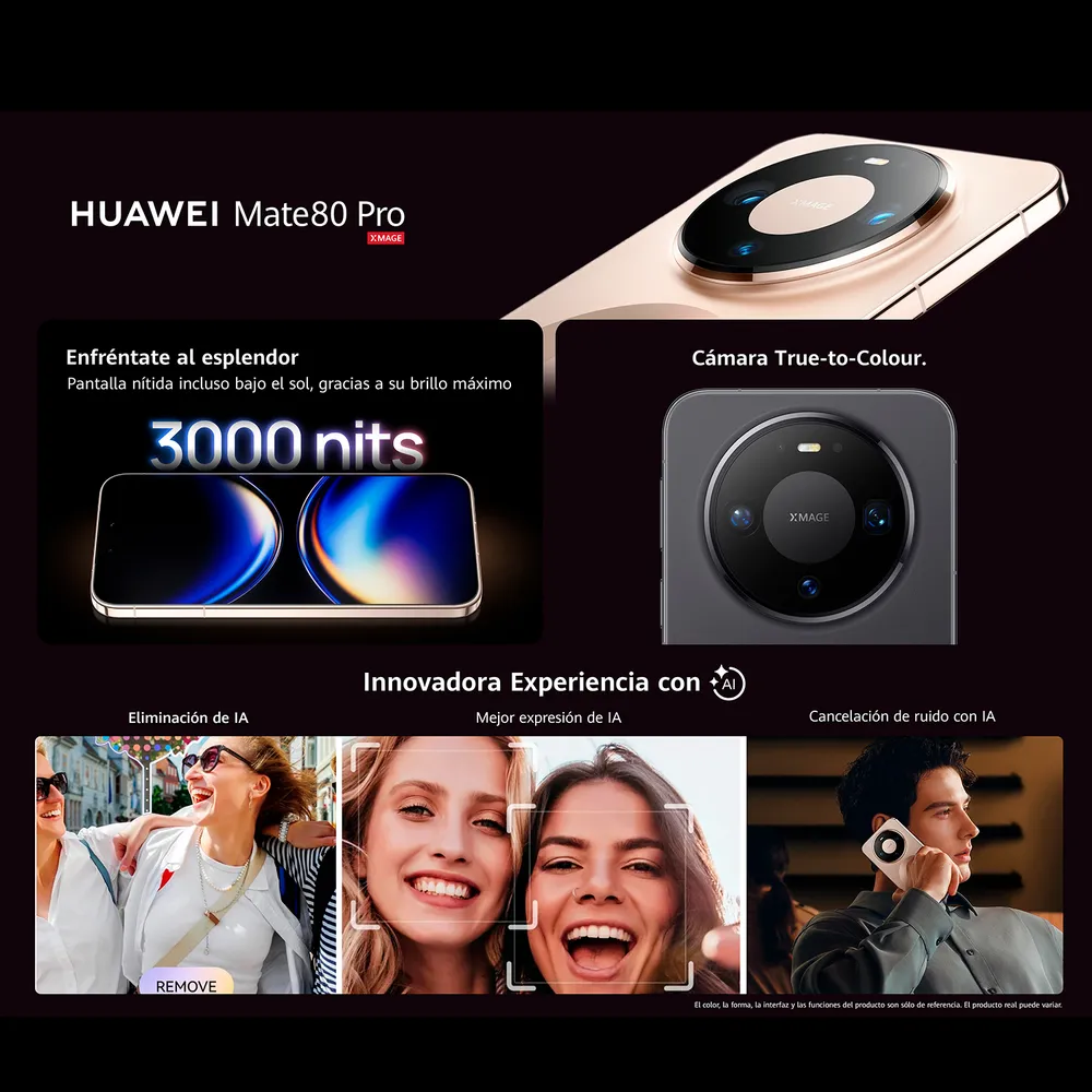 Huawei Mate 80 Pro 512GB 16GB Dorado, foto 6