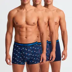 JOCKEY - Boxer Largo Hombre Pack 3 Algodón Stretch Suave