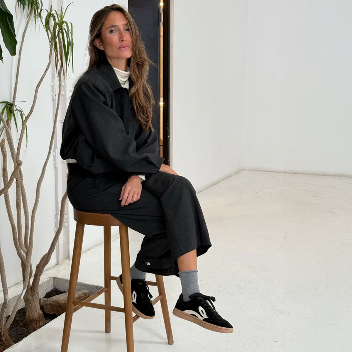 LEJAN - Zapatilla Urbana Mujer Barefoot Negro Lejan One