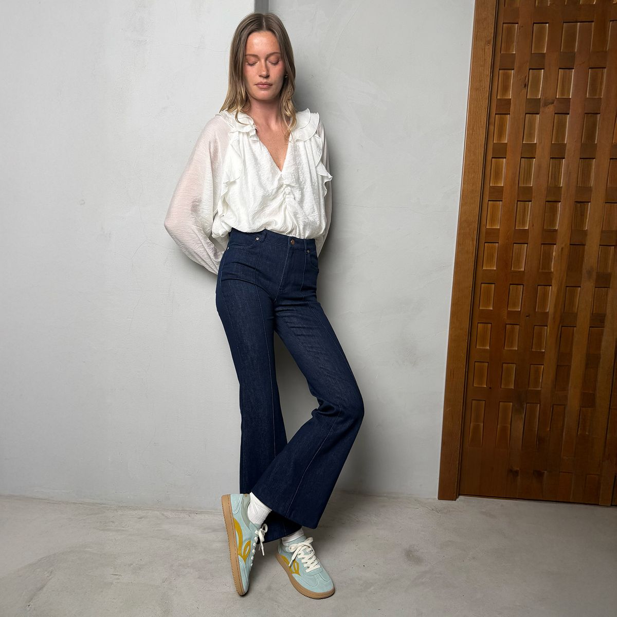 LEJAN - Zapatilla Urbana Mujer Barefoot Azul Lejan One