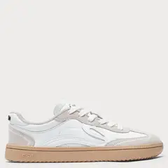LEJAN - Zapatilla Urbana Mujer Barefoot Blanco One