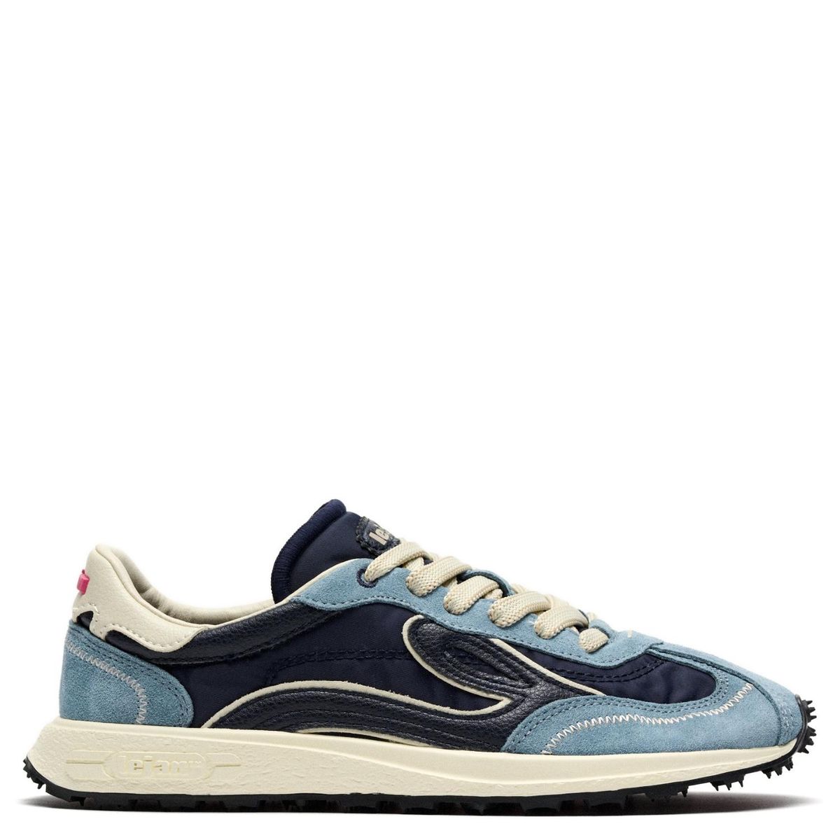 LEJAN - Zapatilla Urbana Hombre Barefoot Azul Lejan Retro